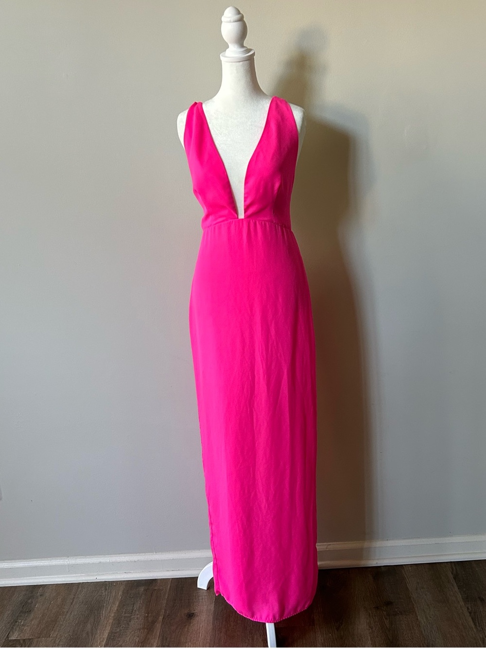 Revolve Pink Backless Maxi Dress Like New